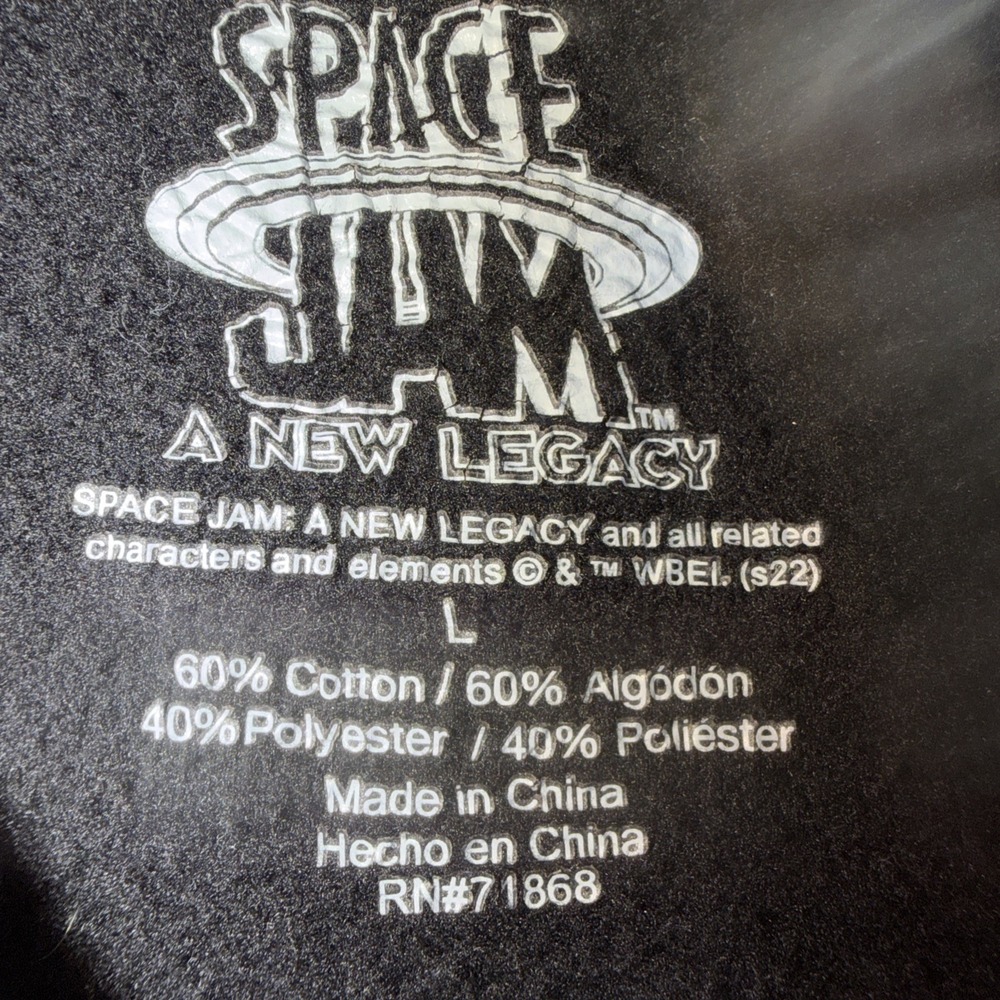 Space Jam A New Legacy Tune Squad Hoodie Adult L Large Unisex Looney Tunes Bugs - Picture 4 of 7